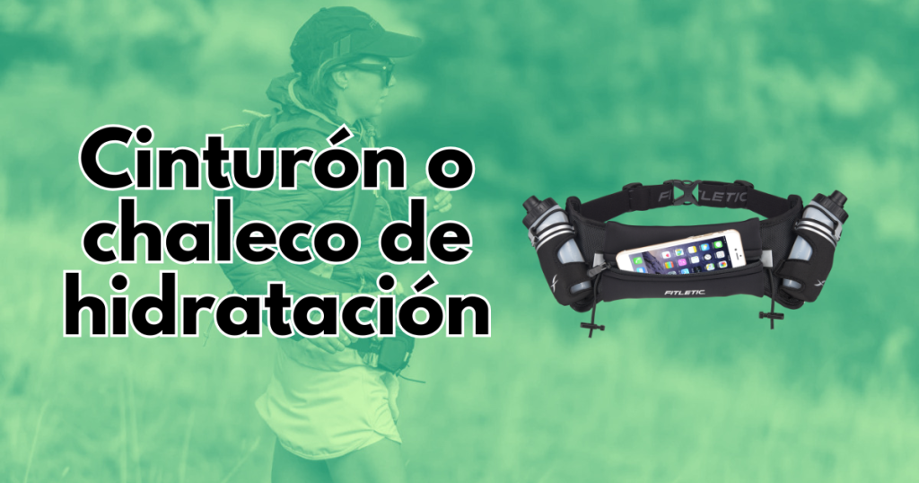 cinturón o chaleco de hidratación