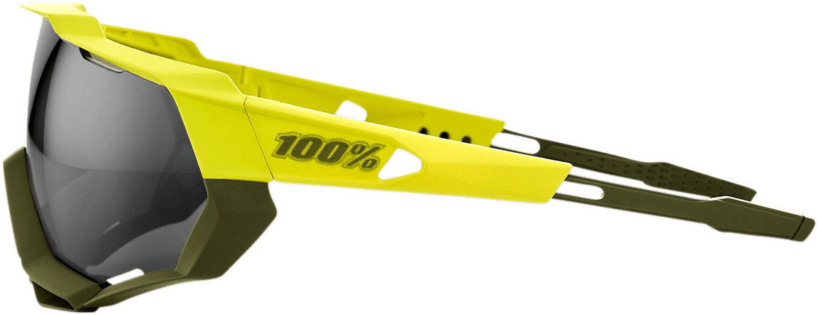 SPEEDTRAP Neon Yellow / Red Mirror