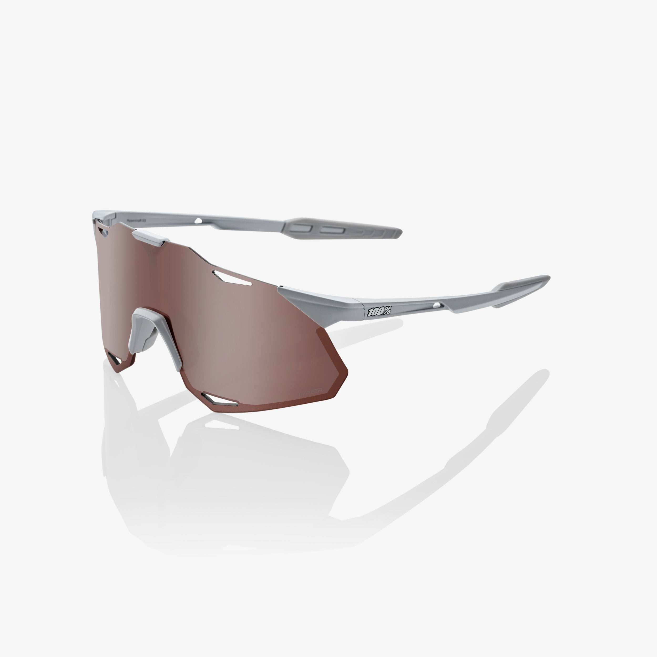HYPERCRAFT XS Matte Stone Grey / HiPER Crimson Silver Mirror